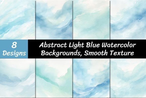 Blue Watercolor Texture Backgrounds: Soft Abstract Designs for Every Project