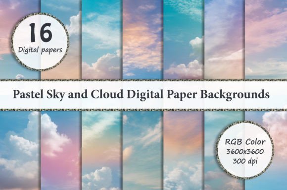 Elevate Your Designs with Pastel Sky Backgrounds