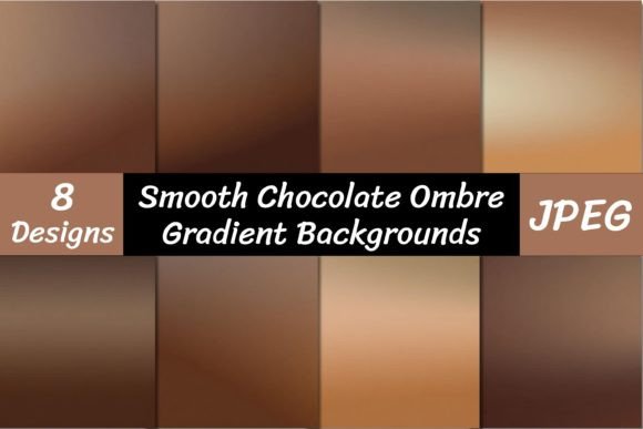 Rich Depth: Using Chocolate Color Ombre Backgrounds