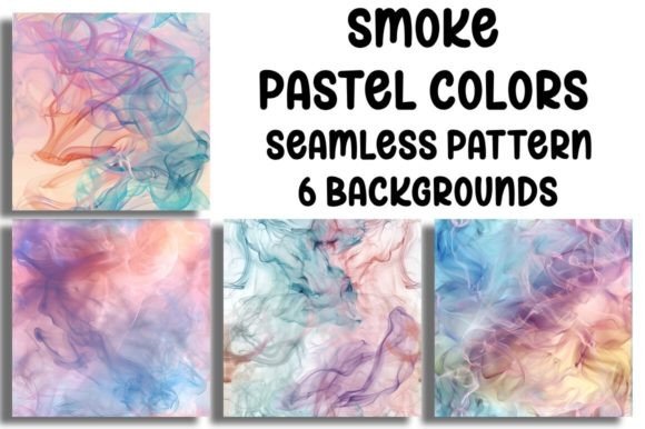 Smoke Pastel Colors: Ethereal Seamless Backgrounds