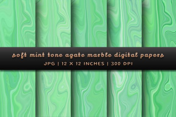 Soft Mint Tone Agate Marble Backgrounds for Elegant Design