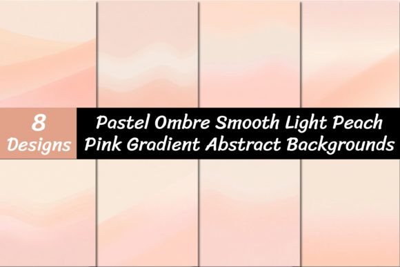 Soft Peach Ombre Gradients: A Versatile Design Asset