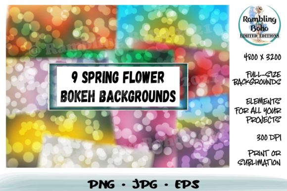 Spring Into Design: Using 9 Spring Flowers Bokeh Backgrounds