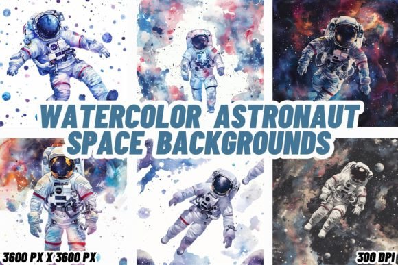 Watercolor Astronaut Space Backgrounds: A Guide to Cosmic Design
