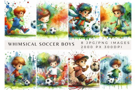 Whimsical Soccer Boys Backgrounds: A Creative Asset Guide